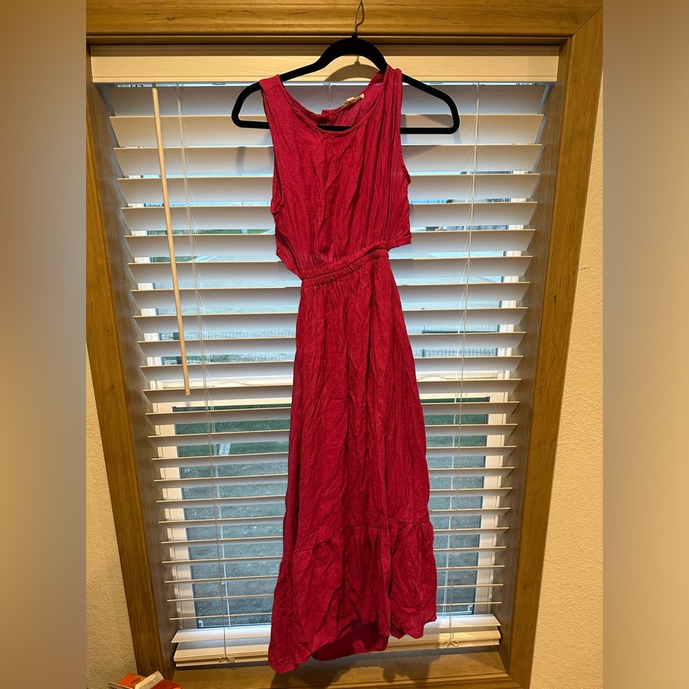 Pink midi boutique dress